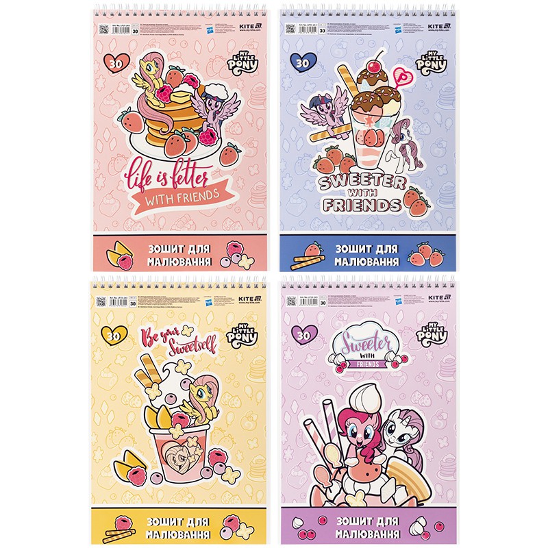 Зошит для малювання, 30 арк., спір., УФ лак + глітер, LP