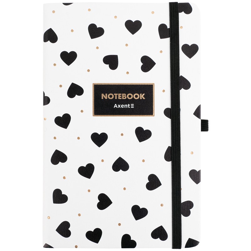 Книга записна Partner, 125*195, 96арк, кл, Black&White