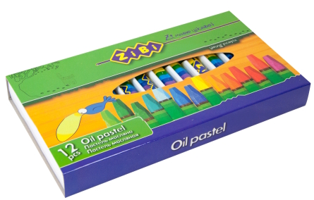 Пастель масляна, 12 кольорів,ZB.2490