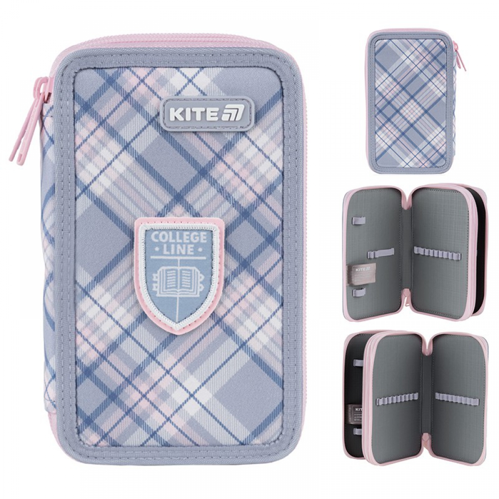 Пенал Kite 2 від., без наповнення 623 College Line Girl