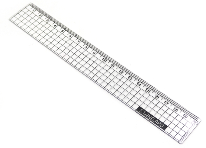 16499-20  Лінійка 20 см прозора