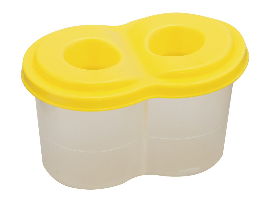 /Стакан -непроливайка подвійний, жовтий