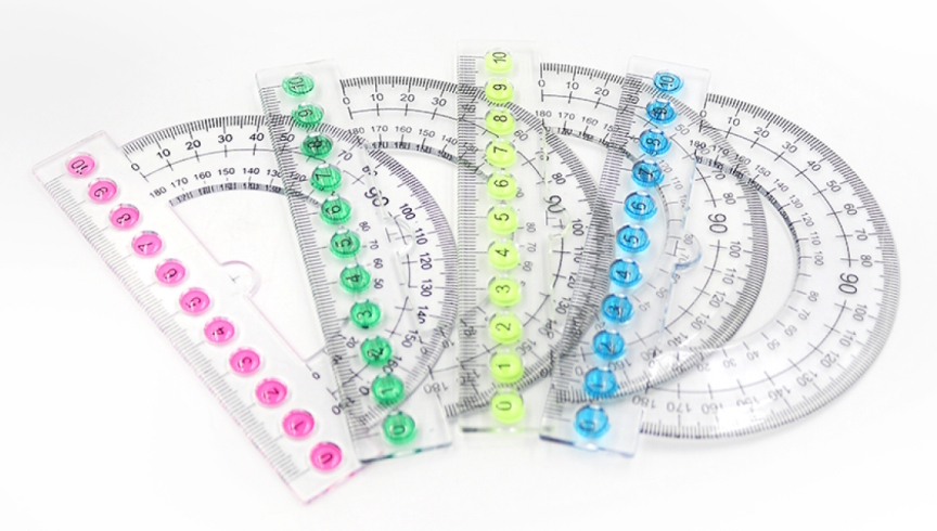 4771 Транспортир прозор. 10см 