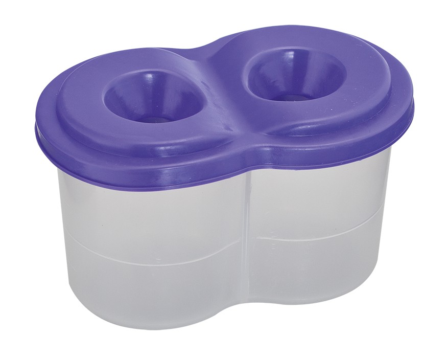 /Стакан -непроливайка подвійний, фіолетовий