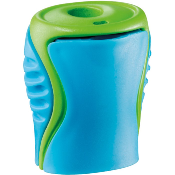 Чинка з контейнером BOOGY, 1 отв., дисплей, асорті