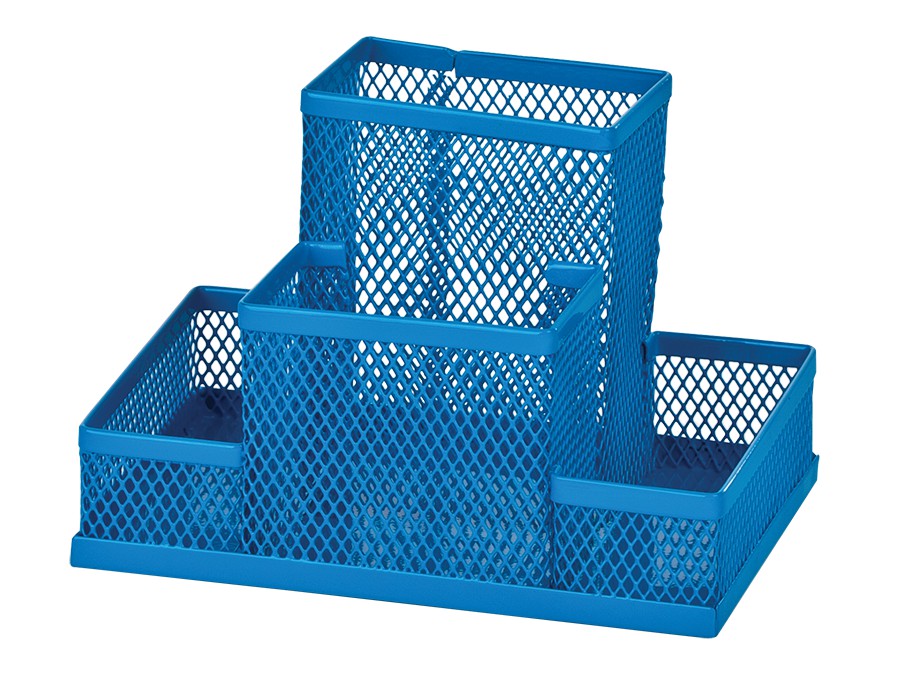 Прибор настільний 150x100x100мм металевий, синій