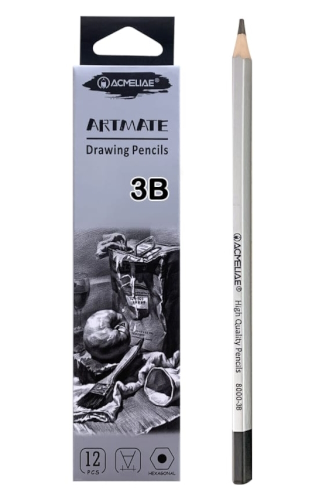 8000-3B Набір простих олівців для малювання Acmeliae 