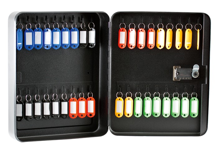 Бокс для ключів (36) (матовий), з брелоками, чорний