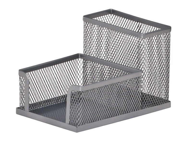 Прибор настільний 100x150x90мм, металевий, срібло