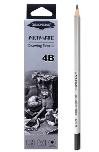 8000-4B Набір простих олівців для малювання Acmeliae 