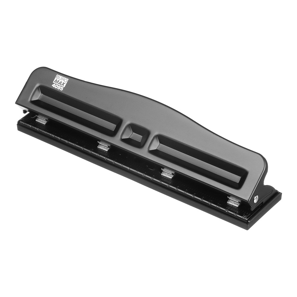 Діркопробивач металевий на 4 отвори (до 10арк.), чорний