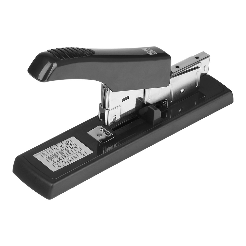 Степлер посиленої потужності до 100арк., (скоби №23), чорний