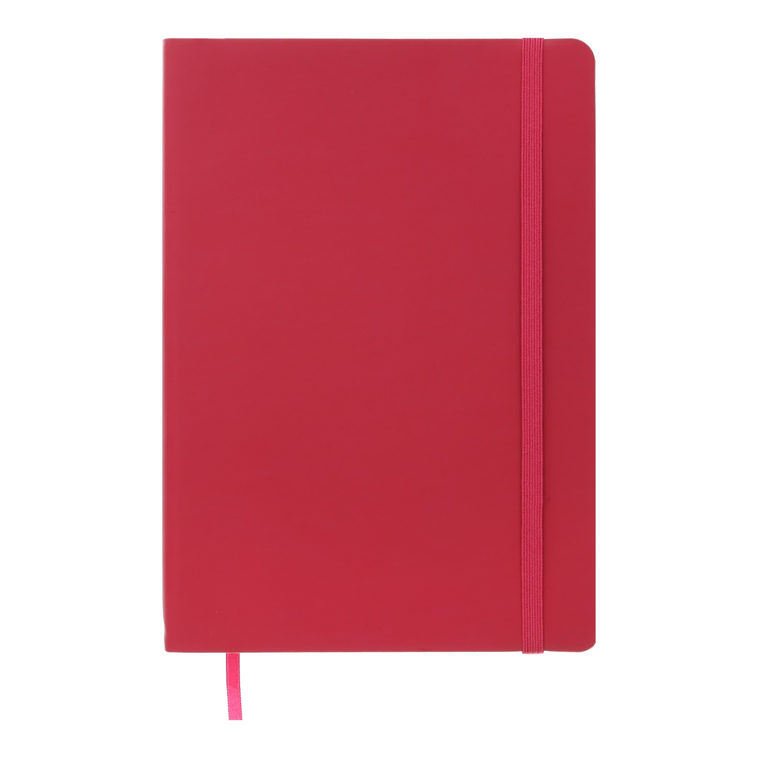 Блокнот діловий TOUCH ME А5, 96 арк, лінія, обкладинка штучна шкіра, малиновий