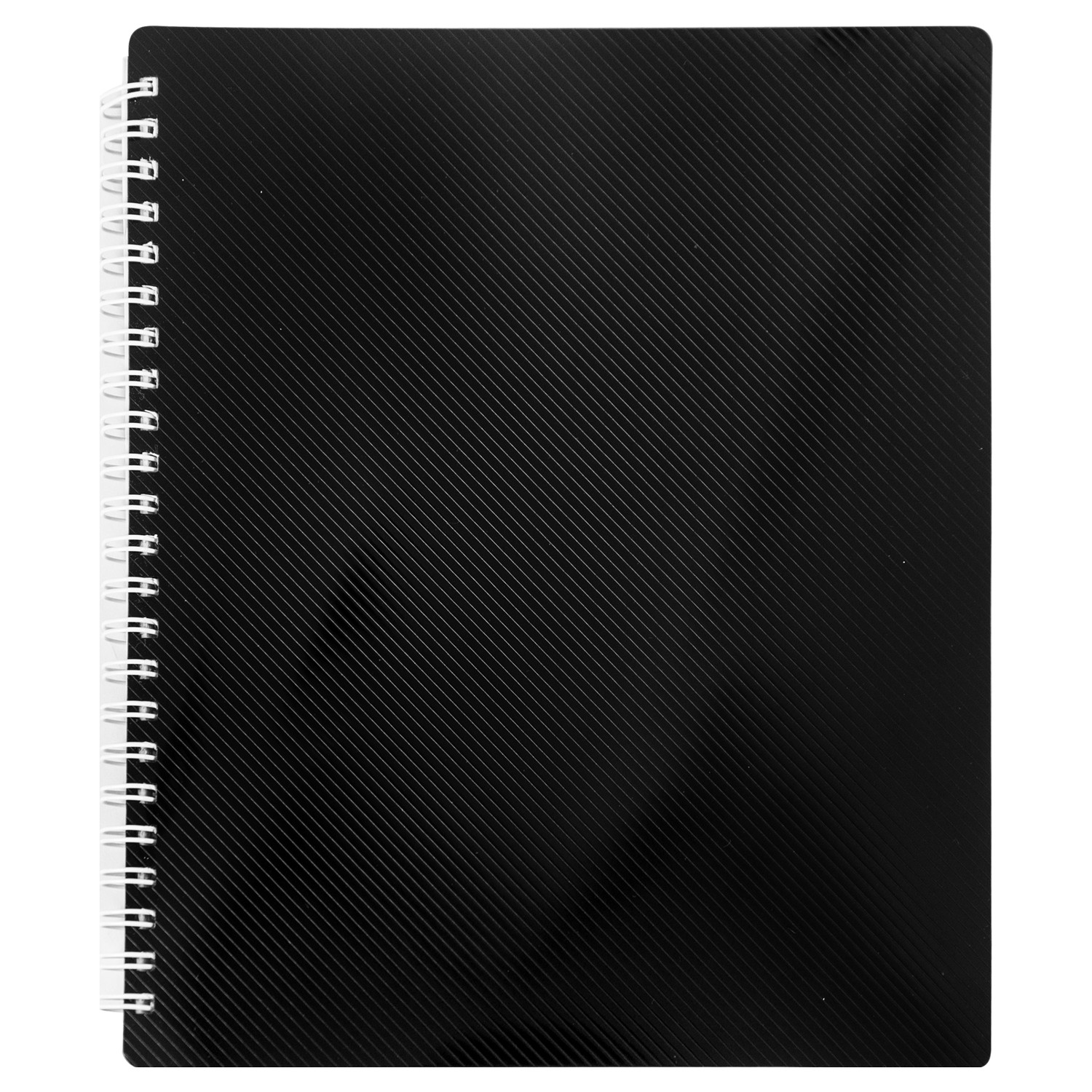 /Зошит на пруж. NERO, В5, 96 арк, кл., чорний, пласт.обкл.