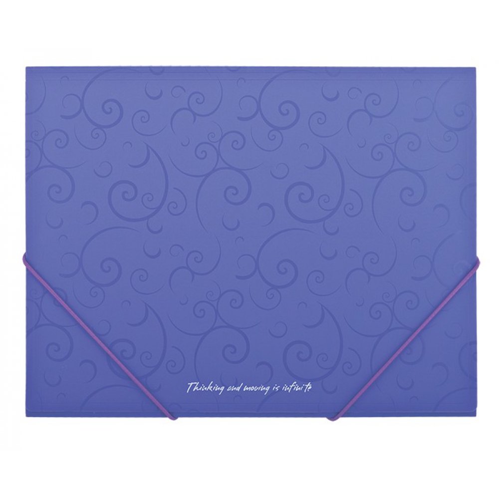 Папка пласт. А5 на гумках, BAROCCO, фіолетовий