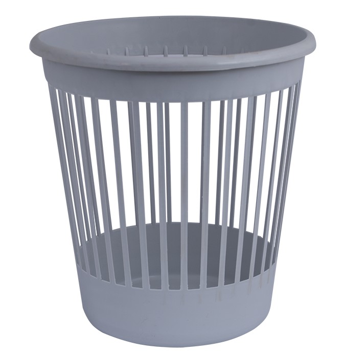 /Корзина офісна для паперу 10л., пластик, сірий