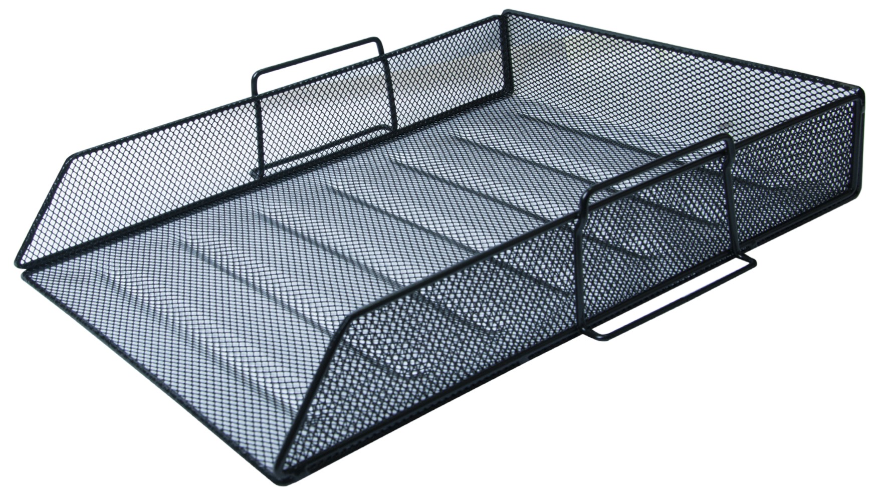 Лоток для паперів 335х275х78мм, металевий, чорний