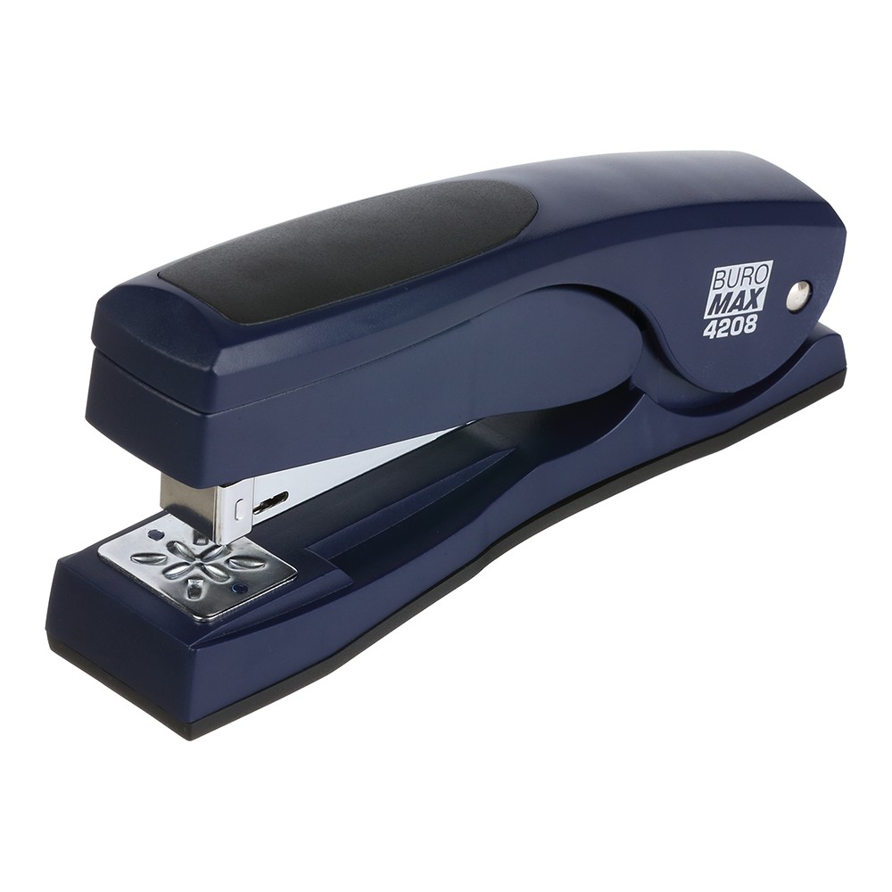 Степлер пластиковий з поворотним важелем до 20арк. (скоби №24, 26), синій