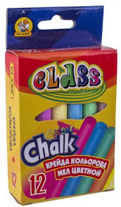 Крейда кольорова кругла,12цв., 10*82мм, 7607 CLASS