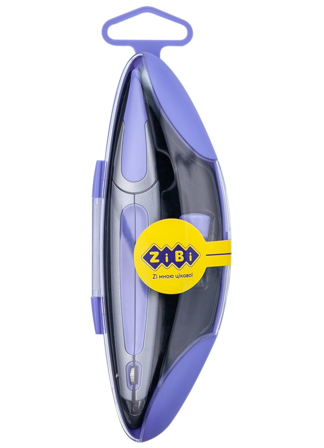 Циркуль в твердому футлярі START  ERGO фіолетовий, KIDS Line