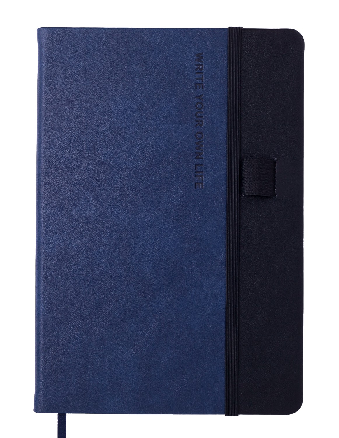 Блокнот діловий RECORD А5, 96 арк., клітинка, обкл. штучна шкіра, синій