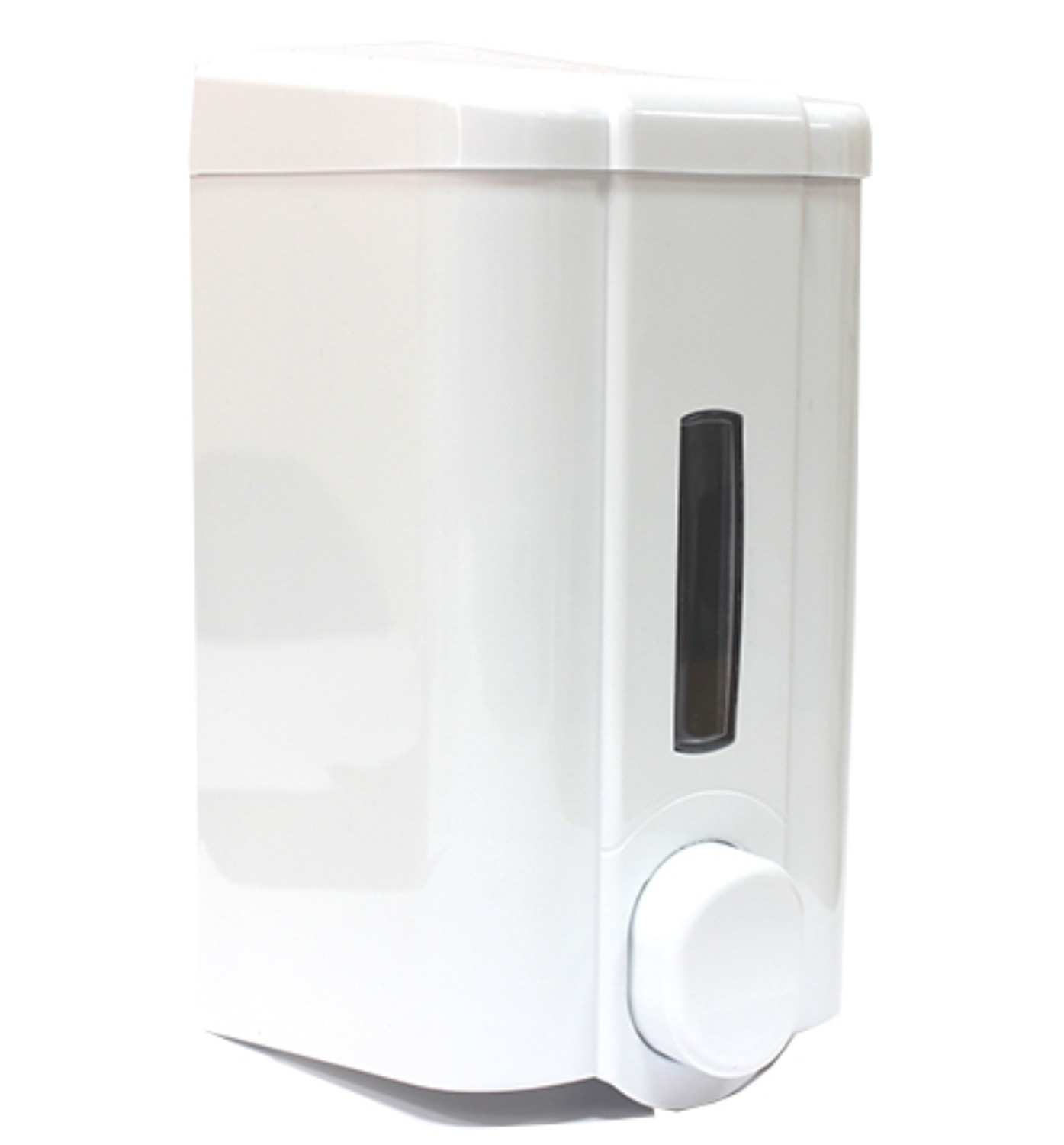 /Дозатор рідкого мила 0,5 л, кнопковий, білий  Solaris