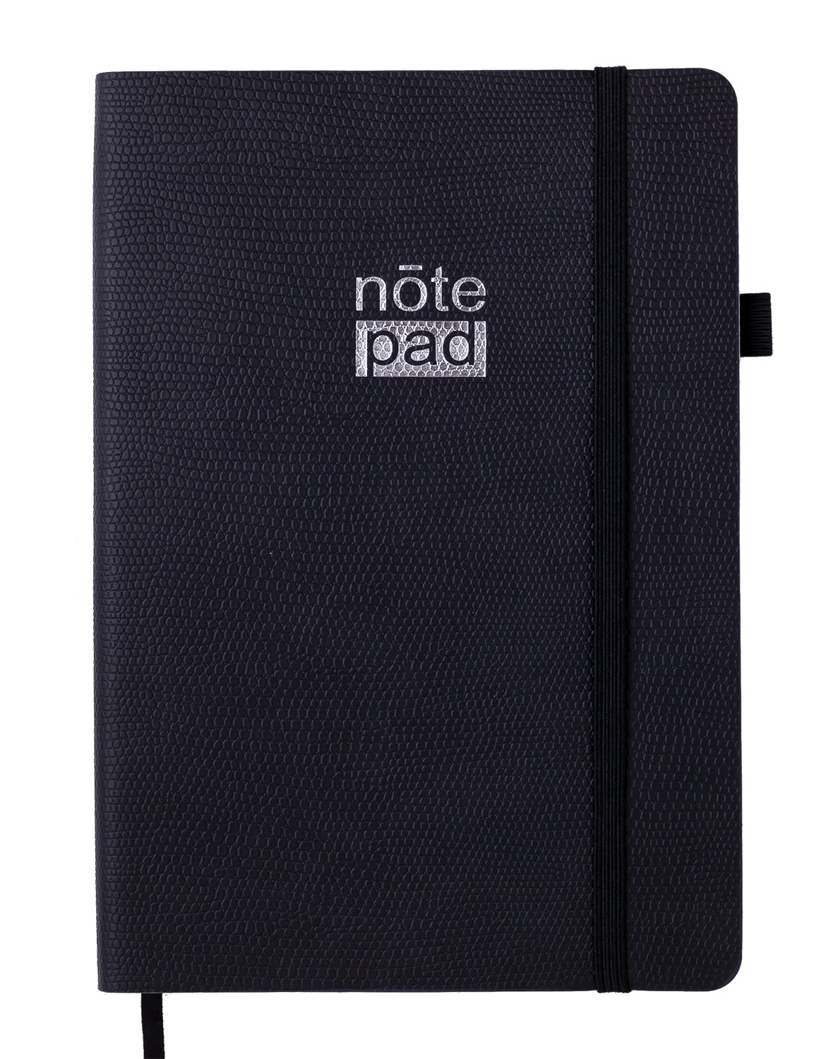 Блокнот діловий RESPECT А5, 96 арк., клітинка, обкл. штучна шкіра, чорний