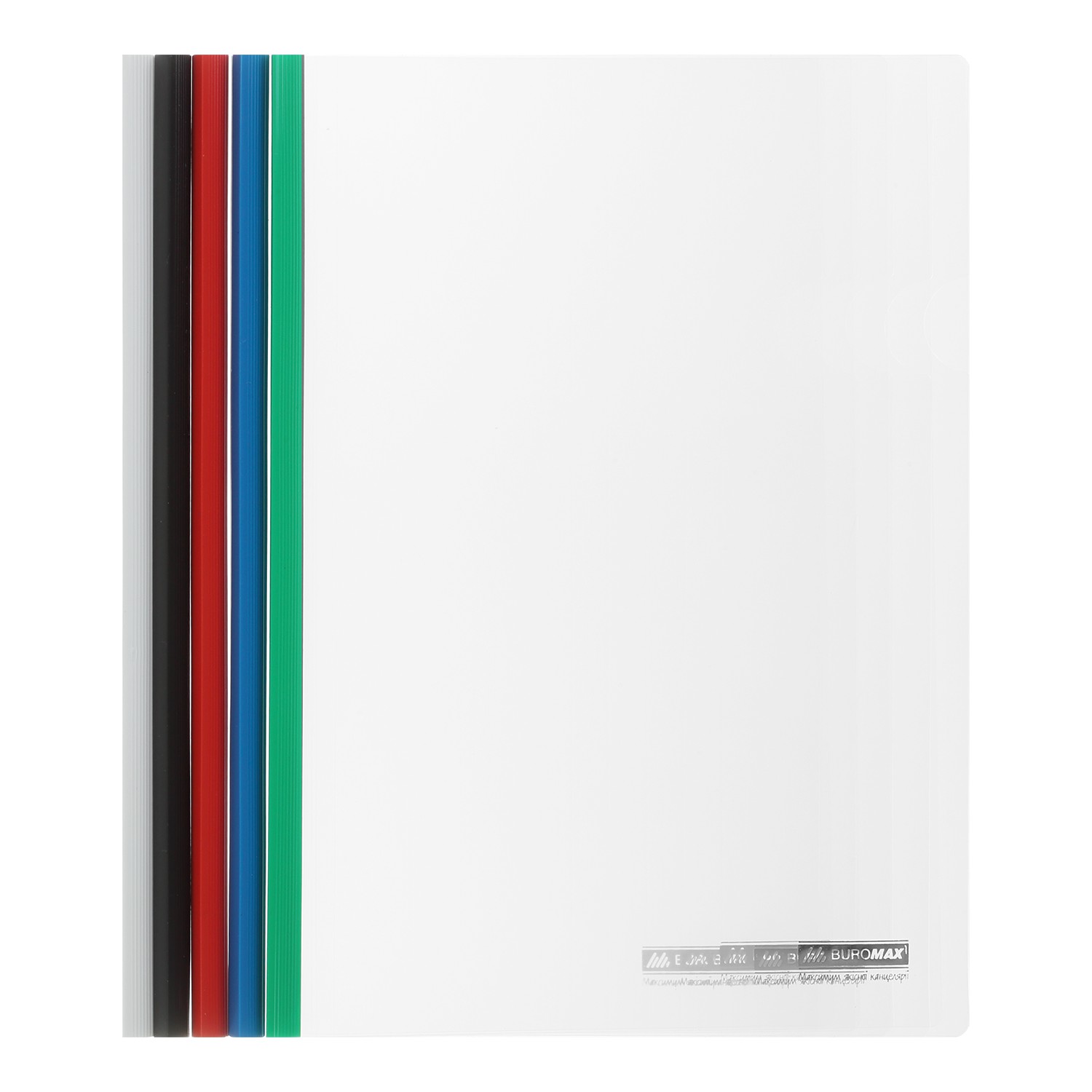 /Папка швидкозшивач з притискною планкою, 10мм, асорті