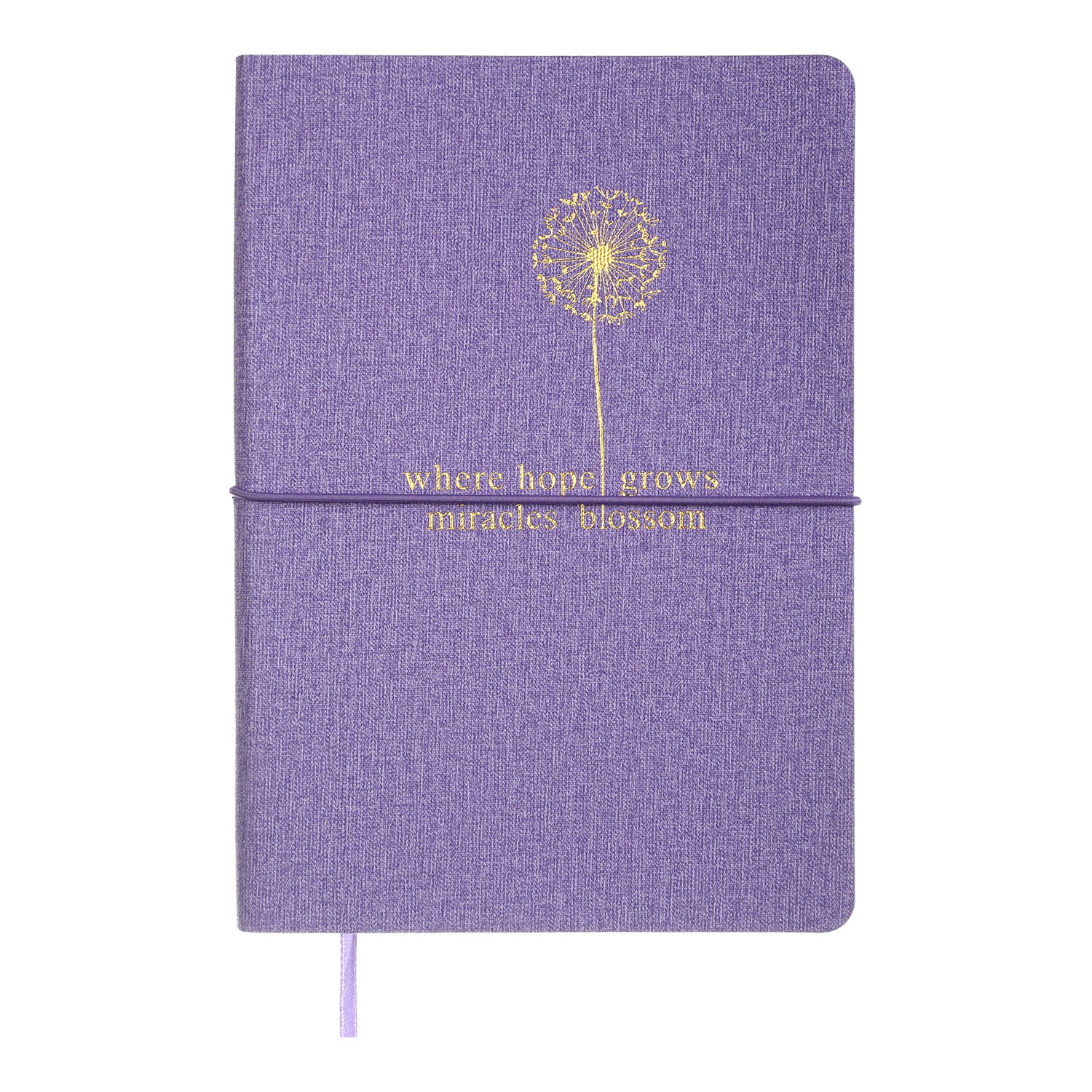 Блокнот діловий NICE А5, 96 арк., чистий, обкл. штучна шкіра, фіолетовий