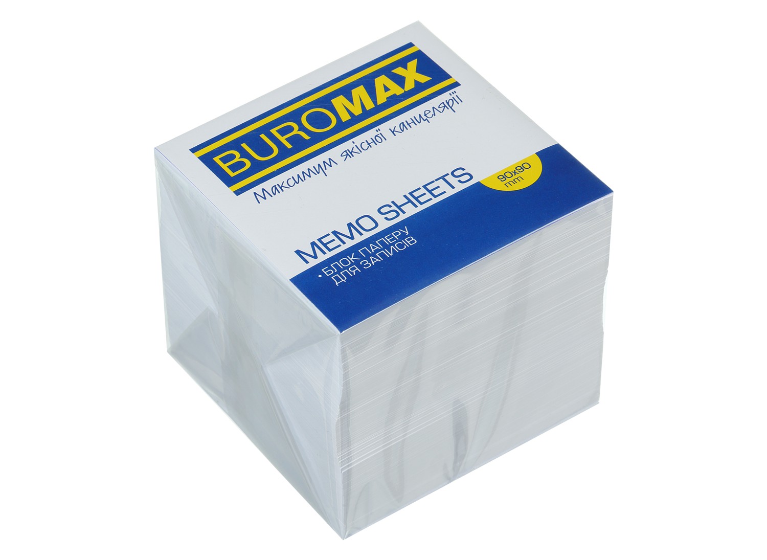 /Блок білого паперу для нотаток 90х90х90мм., не скл.