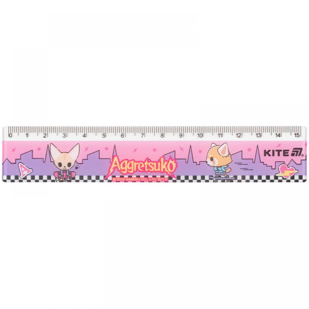 Лінійка пластикова, 15см AR