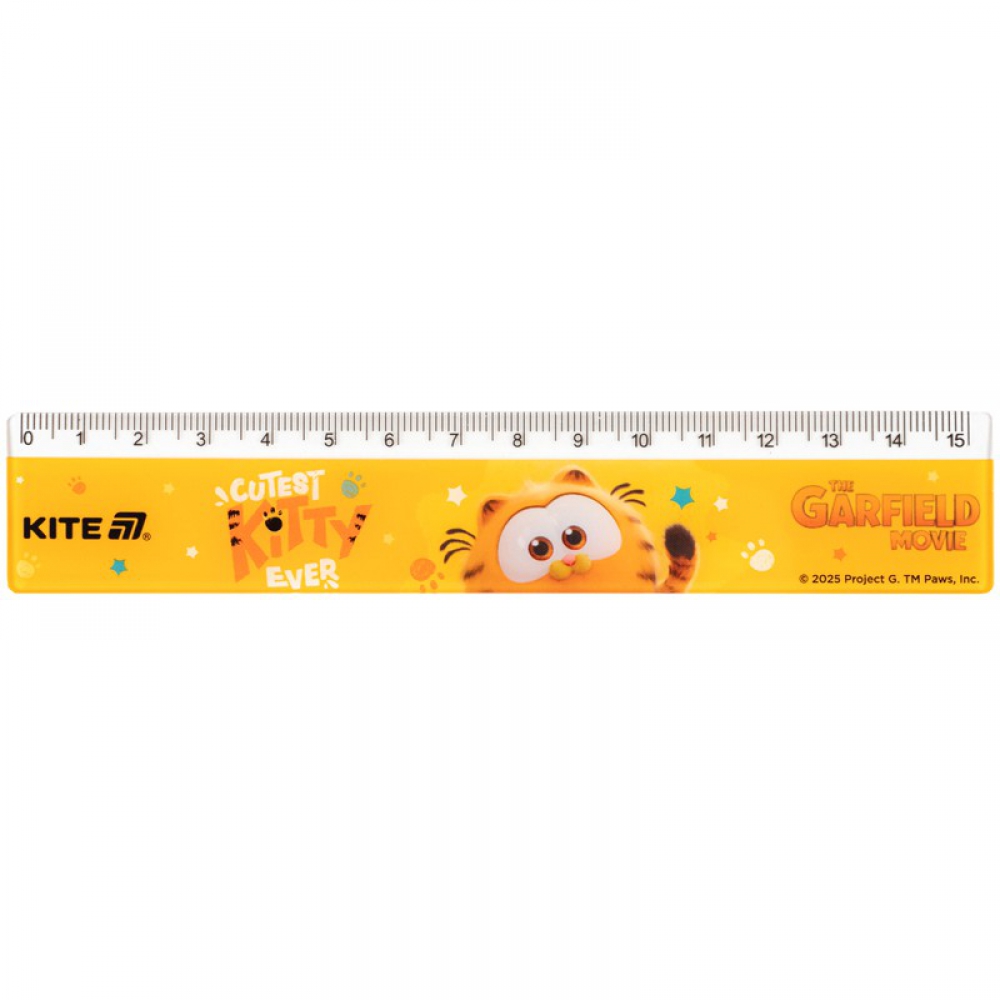 Лінійка пластикова, 15см GF