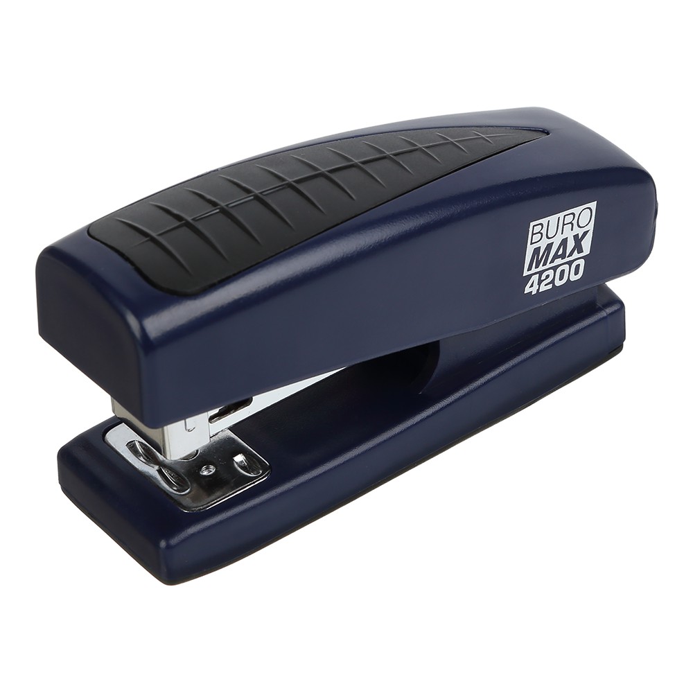 Степлер пластиковий до 20арк. (скоби №24, 26), синій..