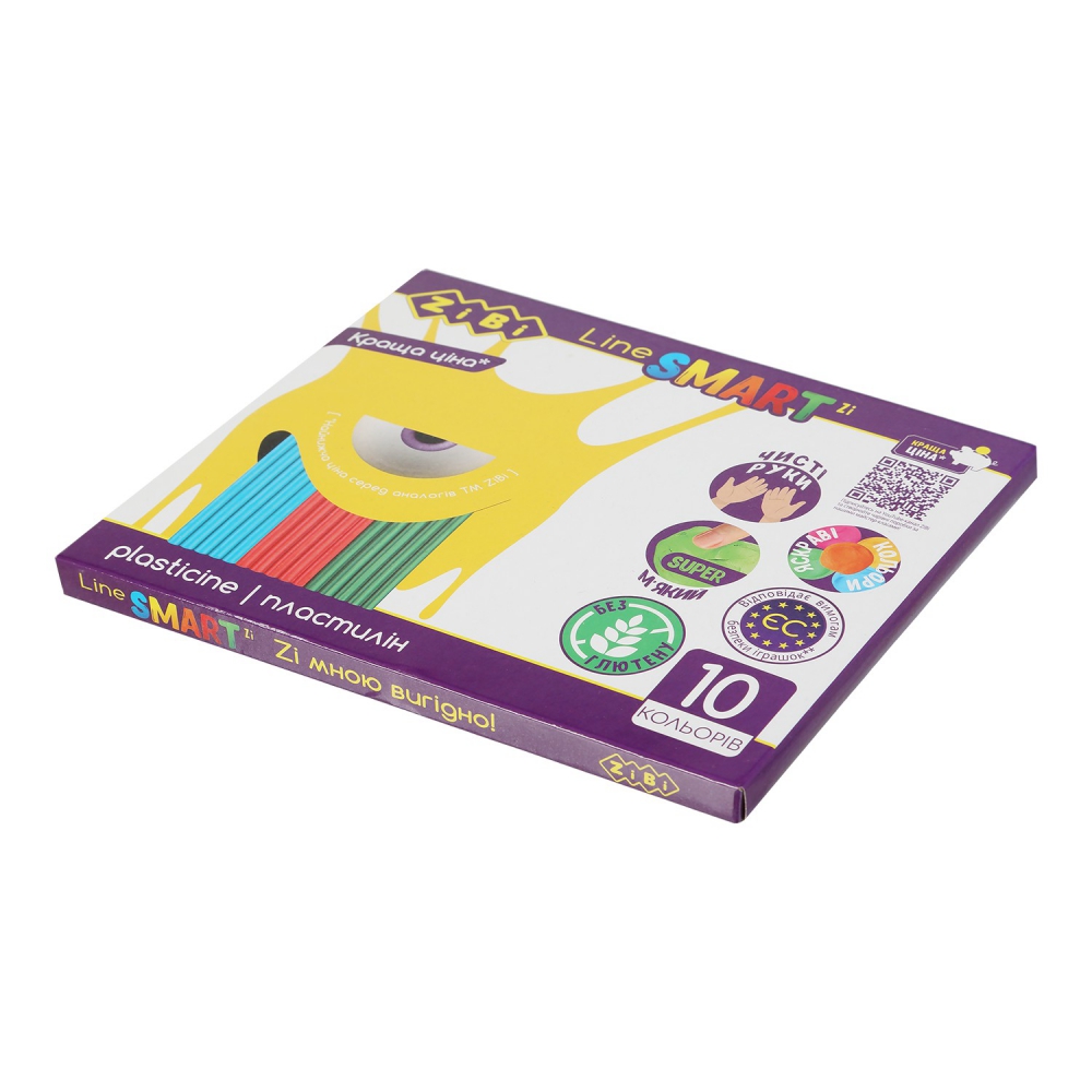 Пластилін 10 кольорів, 200 г