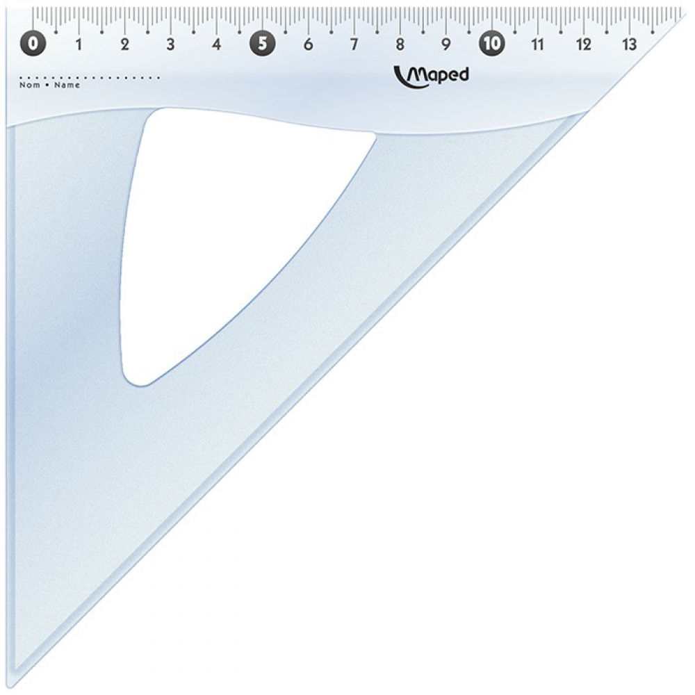 Кутник ESSENTIALS, 45гр/210мм (гіпотенуза) пластик, дисплей