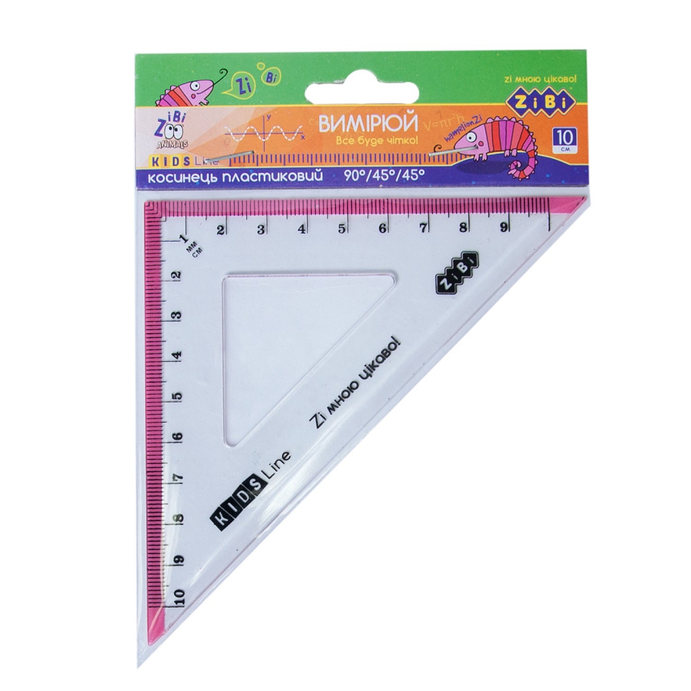 Косинець 100мм, з рожевою смужкою, блістер  .