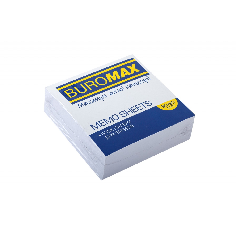 /Блок білого паперу для нотаток JOBMAX 90х90х30мм., не скл.