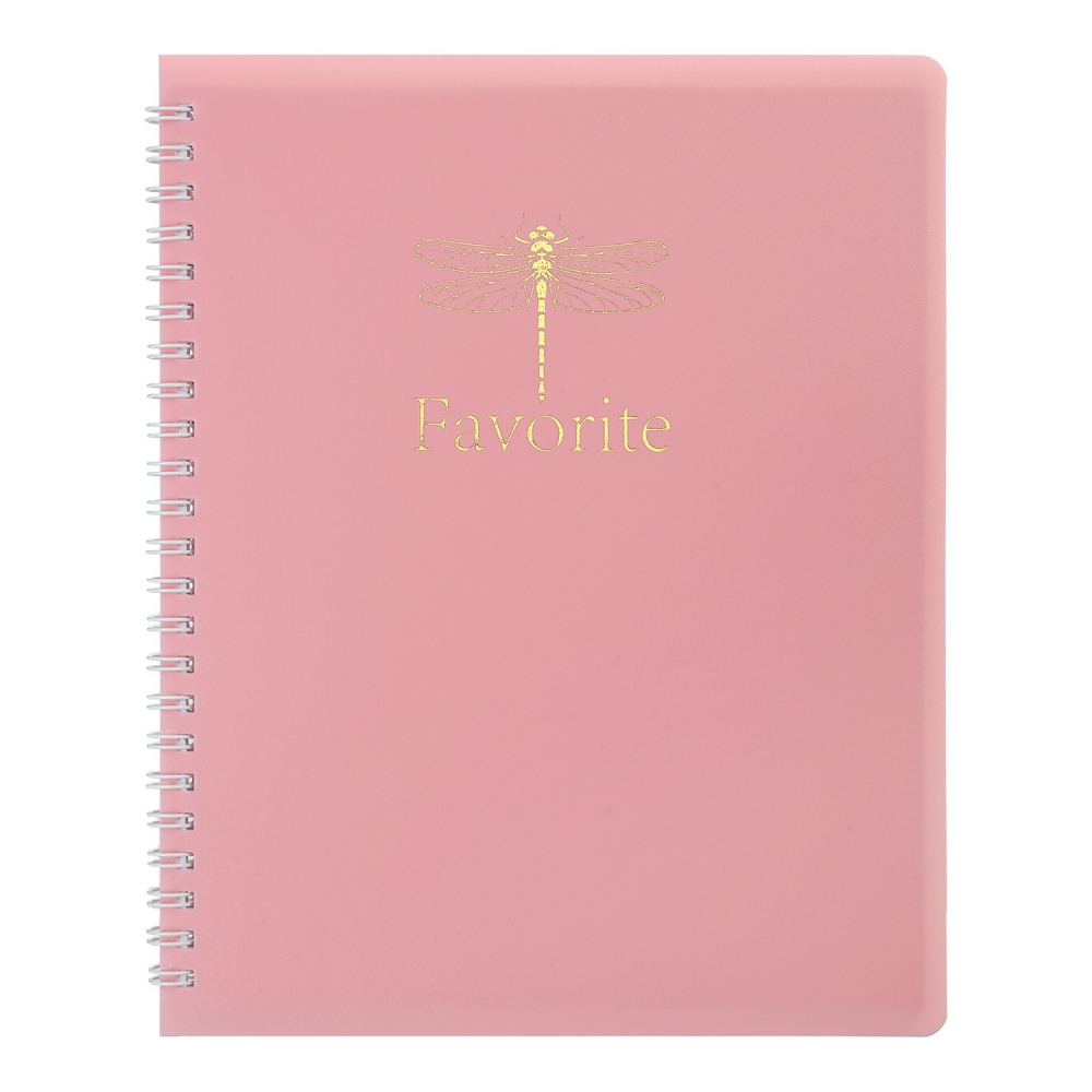 /Зошит на пружині FAVOURITE, PASTEL, В5, 80 арк., клітинка, пласт. обкладинка, рожевий