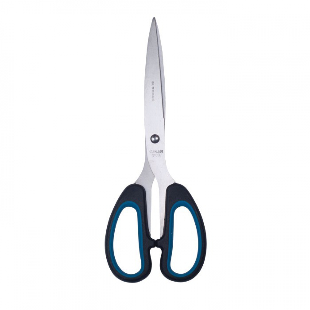 Ножицi офiснi JOBMAX, 163мм, сині вставки