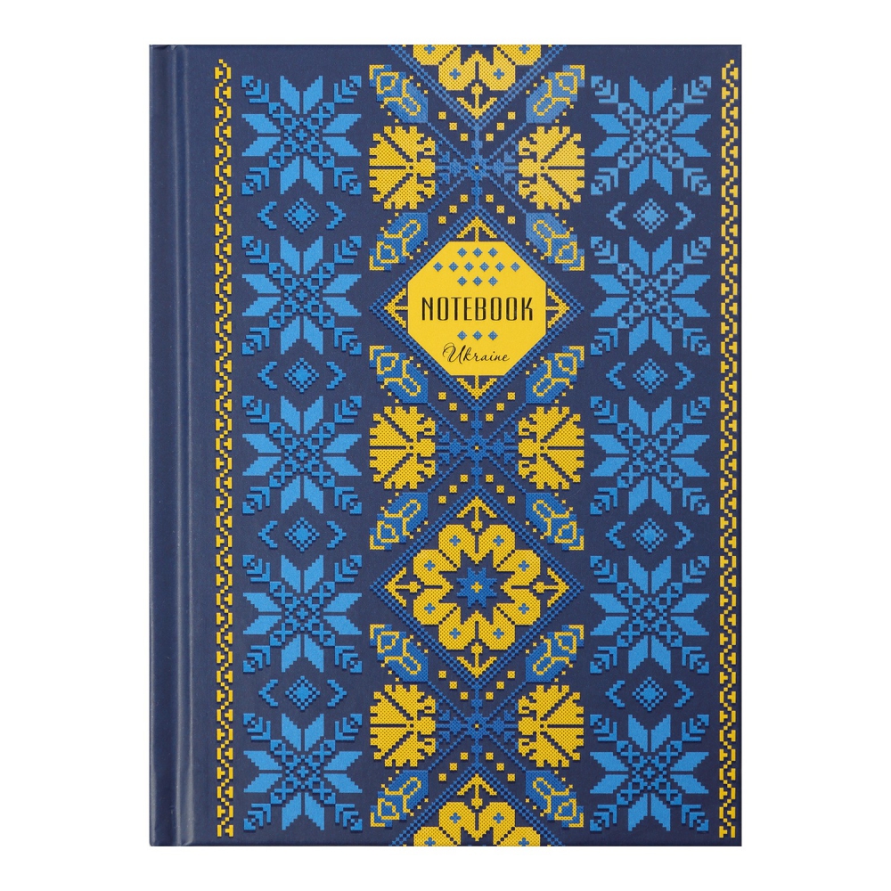 /Блокнот ETHNO, А-6, 64л., кл., тв. обкл., мат. лам.+лак, синій