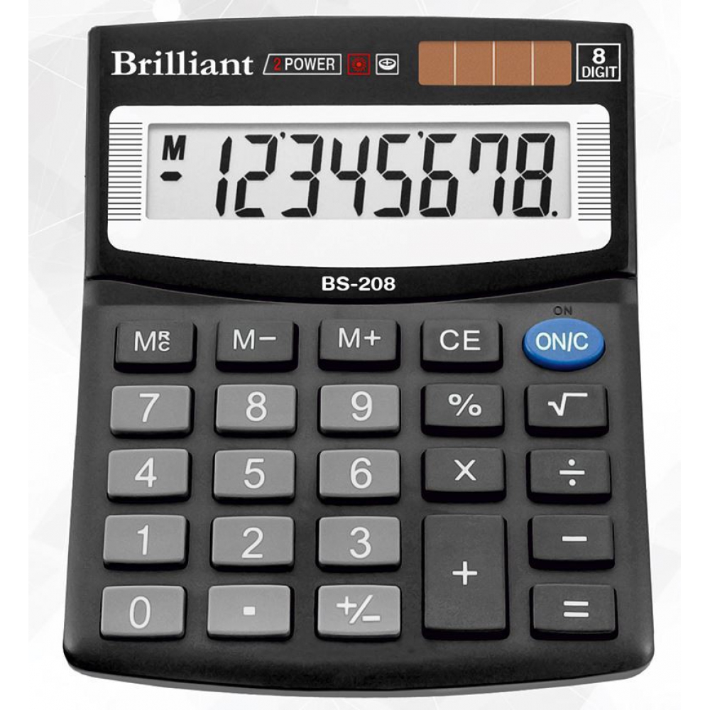 /Калькулятор BS-208  8р., 2-пит