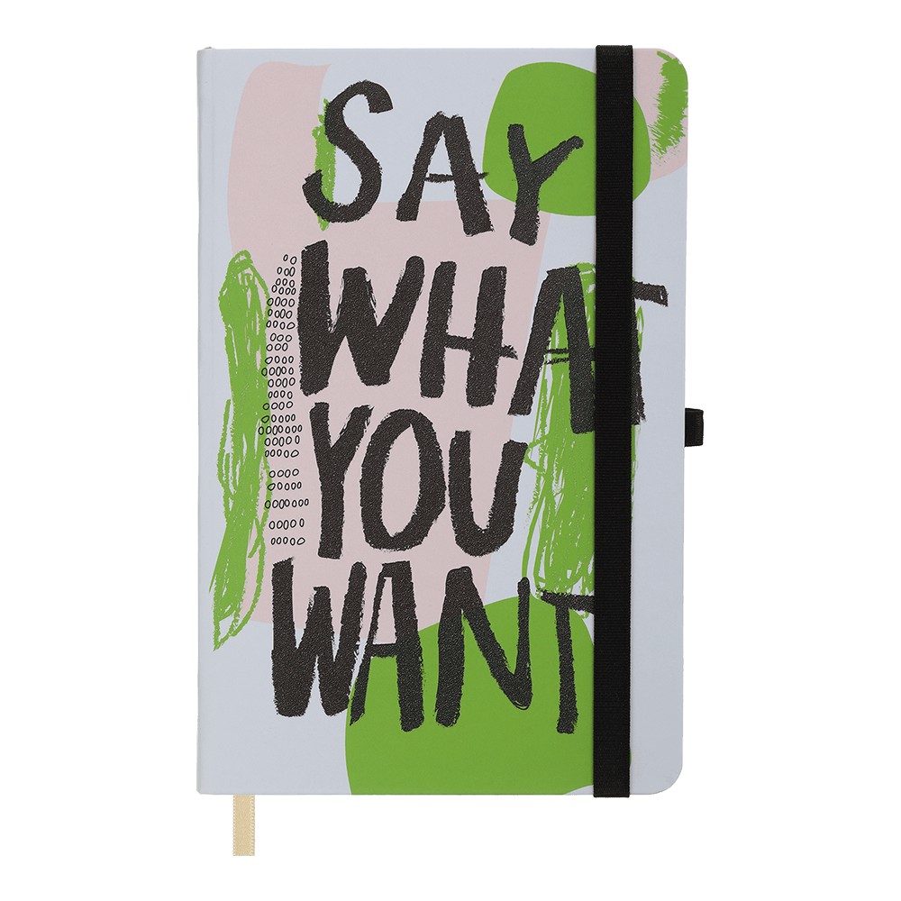 /Книжка записна IDEA, на гумці, 136х207мм, 96 арк., кліт., офсет крем., тв.лам.обкл., бежева