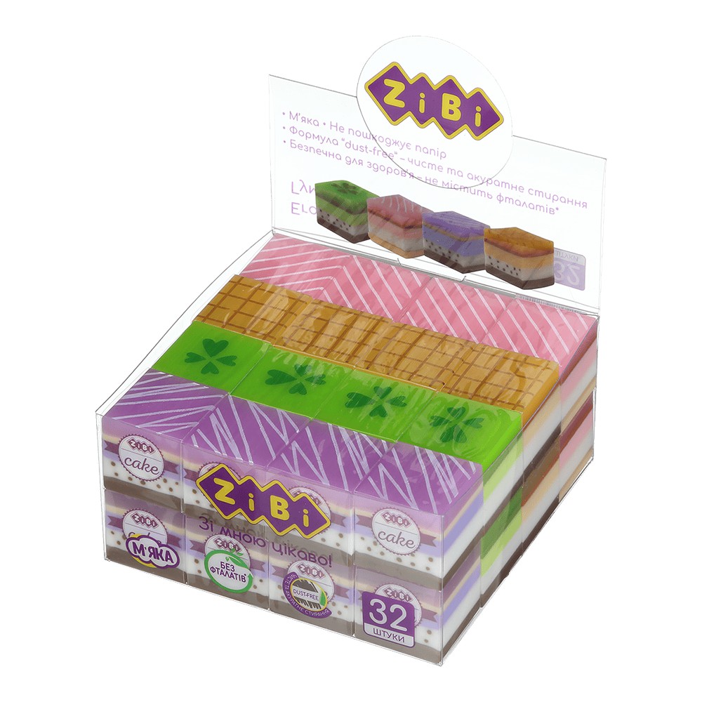 Гумка прямокутна Cake 25*25*24мм