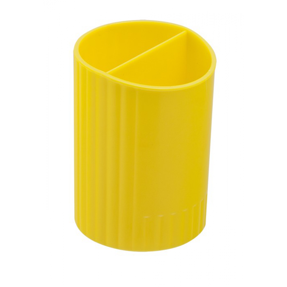 /Стакан для письмового приладдя  SFERIK круглий на два відділення, жовтий