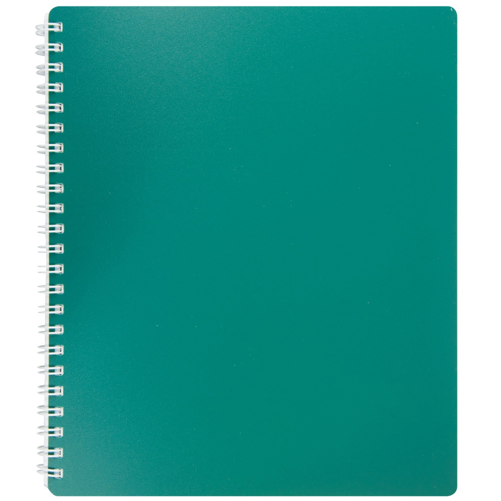 /Зошит на пруж. CLASSIC  B5, 80 арк, кл., зелений, пласт.обкл.