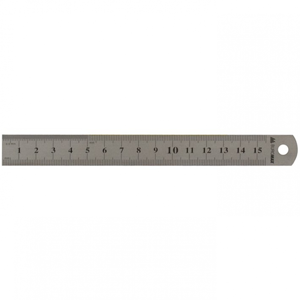 Лінійка сталева 15см