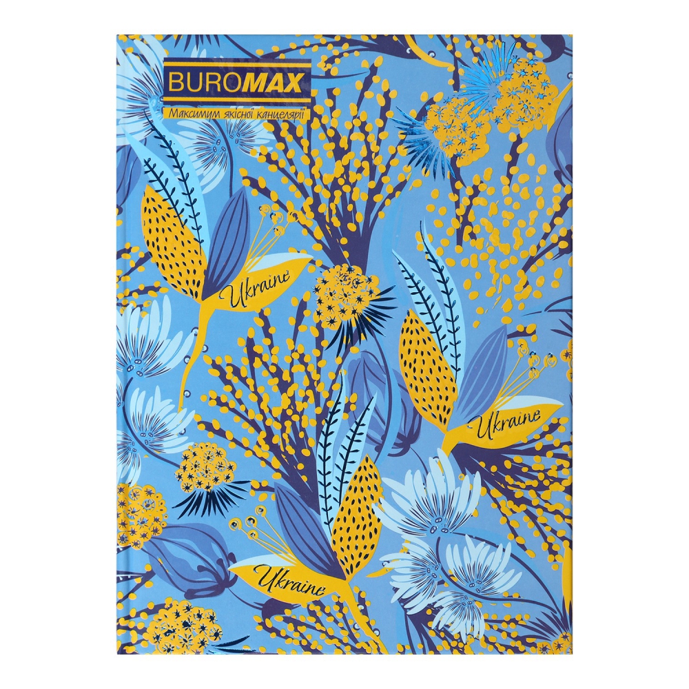 /Записна книжка FLORISTICA, А5, 96 арк., клітинка, тверда картонна обкладинка, блакитна