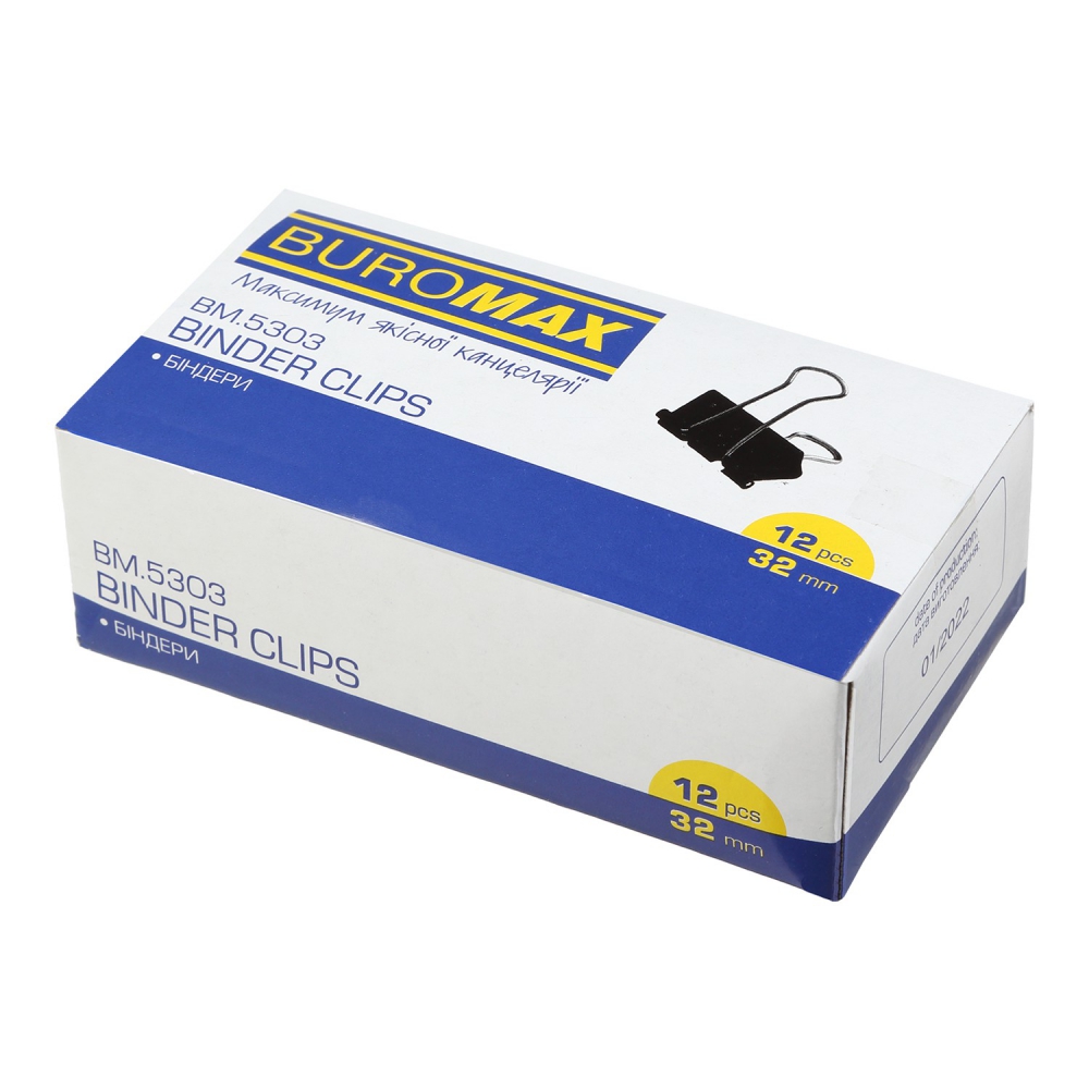 $Бiндер 32мм, 12шт.