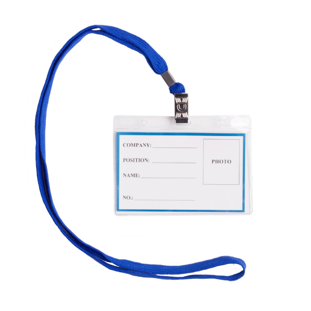 Ідентифікатор горизонтальний 110х80мм, шнурок