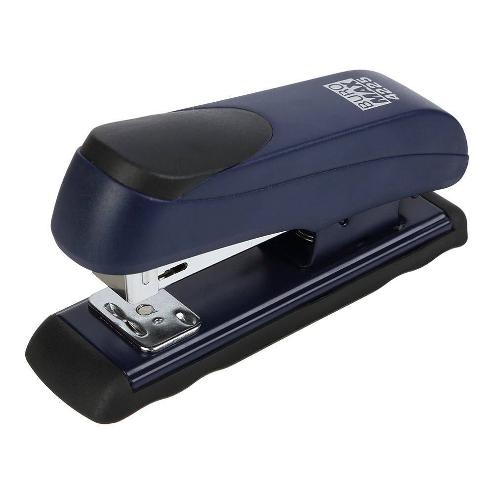 Степлер  пластиковий, до 20арк. (скоби №24, 26), синій
